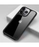 Apple iPhone 13 Pro Hoesje Hybride Back Cover Transparant/Zwart