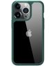 Apple iPhone 13 Pro Hoesje Hybride Back Cover Transparant/Groen