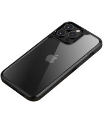 iPaky Apple iPhone 13 Pro Max Hoesje Back Cover Transparant/Zwart