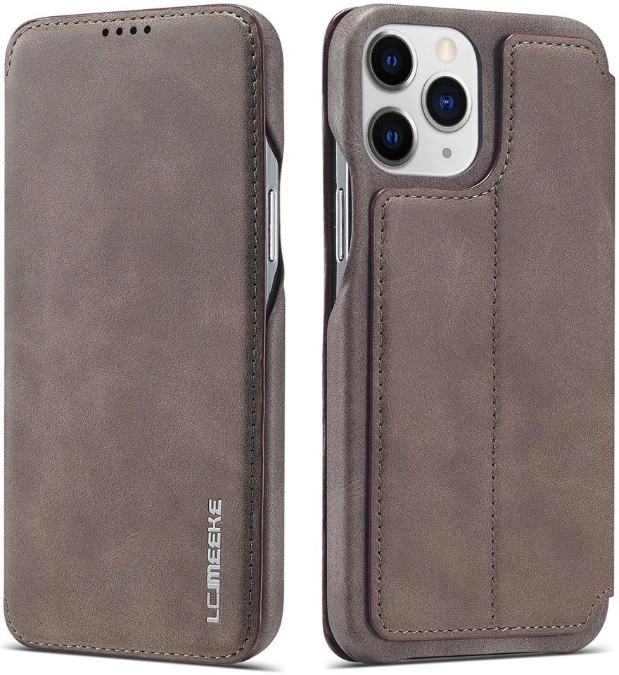 LC.IMEEKE Apple iPhone 13 Pro Hoesje Portemonnee Book Case Coffee afbeelding 3