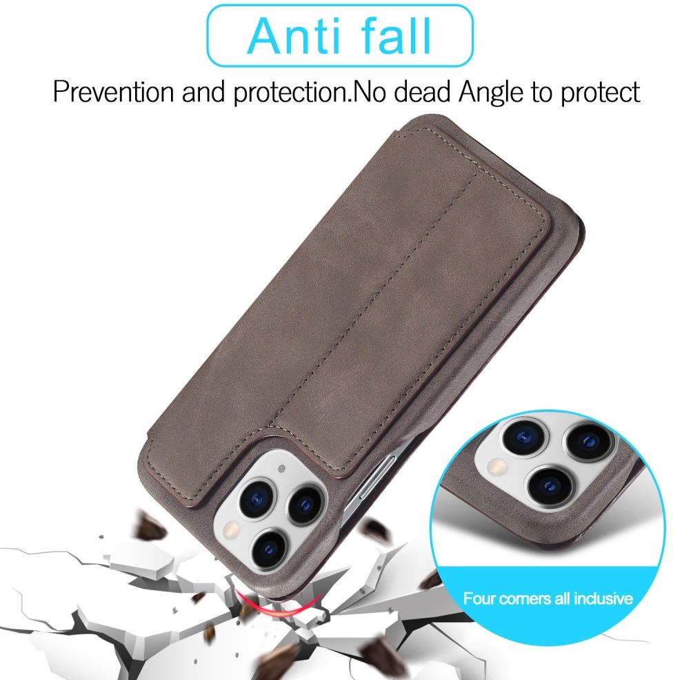 LC.IMEEKE Apple iPhone 13 Pro Hoesje Portemonnee Book Case Coffee afbeelding 4