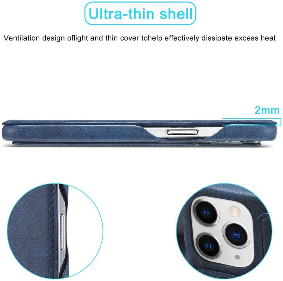 LC.IMEEKE Apple iPhone 13 Pro Hoesje Portemonnee Book Case Blauw afbeelding 9