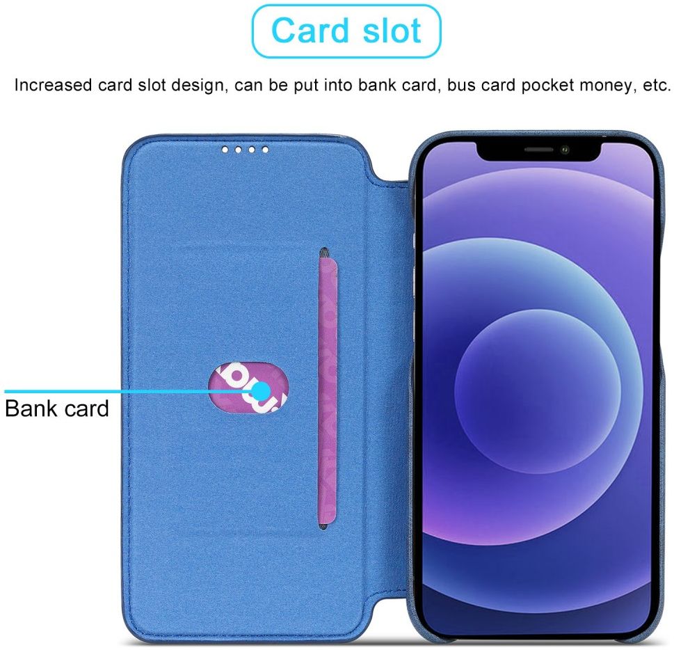 LC.IMEEKE Apple iPhone 13 Pro Hoesje Portemonnee Book Case Blauw afbeelding 5