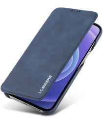 LC.IMEEKE Apple iPhone 13 Pro Max Hoesje Portemonnee Book Case Blauw
