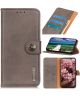 KHAZNEH Samsung Galaxy A03s Hoesje Portemonnee Book Case Khaki