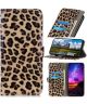 Samsung Galaxy A03s Hoesje Portemonnee Book Case Luipaard Print