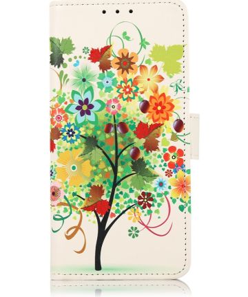 Samsung Galaxy A03s Hoesje Portemonnee Book Case Flower Print Hoesjes