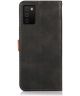 KHAZNEH Samsung Galaxy A03s Hoesje Duo Color Wallet Book Case Zwart