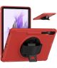 Samsung Galaxy Tab S7 FE Hoes Full Protect Cover met Kickstand Rood