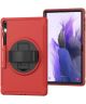 Samsung Galaxy Tab S7 FE Hoes Full Protect Cover met Kickstand Rood