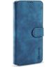 DG Ming Samsung Galaxy A03s Hoesje Retro Wallet Book Case Blauw