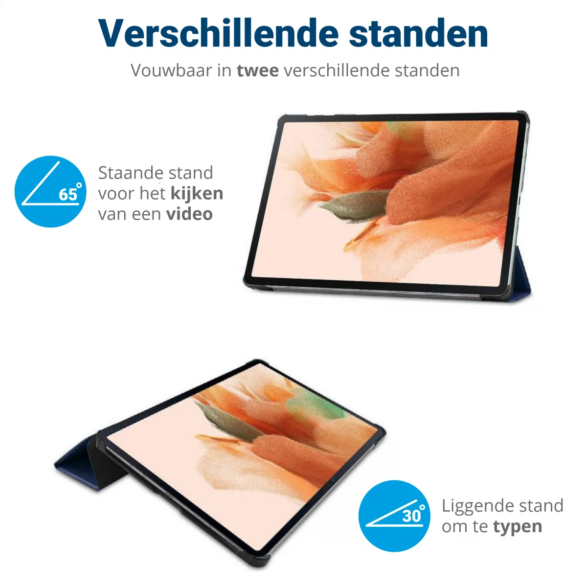 Lenovo Tab P11 / P11 Plus Hoes Tri-Fold Book Case Don&#039;t Touch me Print afbeelding 5