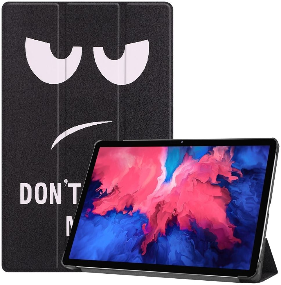Lenovo Tab P11 / P11 Plus Hoes Tri-Fold Book Case Don&#039;t Touch me Print afbeelding 1
