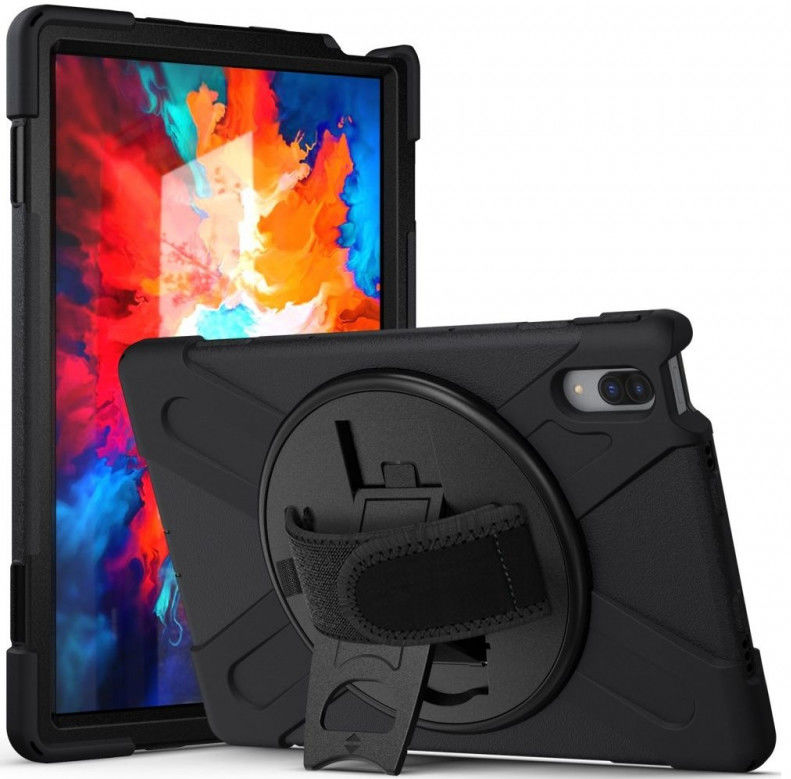 Lenovo Tab P11 Pro Hoes 360 Graden Kickstand Back Cover Zwart afbeelding 1