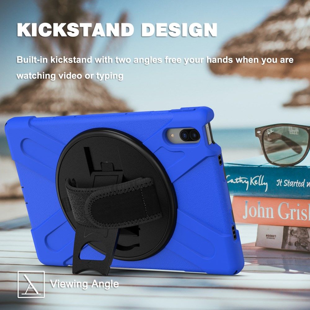 Lenovo Tab P11 Pro Hoes 360 Graden Kickstand Back Cover Blauw afbeelding 4