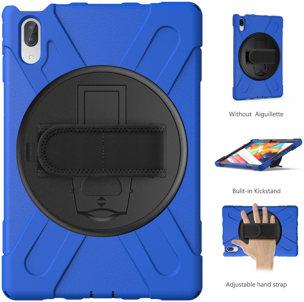 Lenovo Tab P11 Pro Hoes 360 Graden Kickstand Back Cover Blauw afbeelding 6
