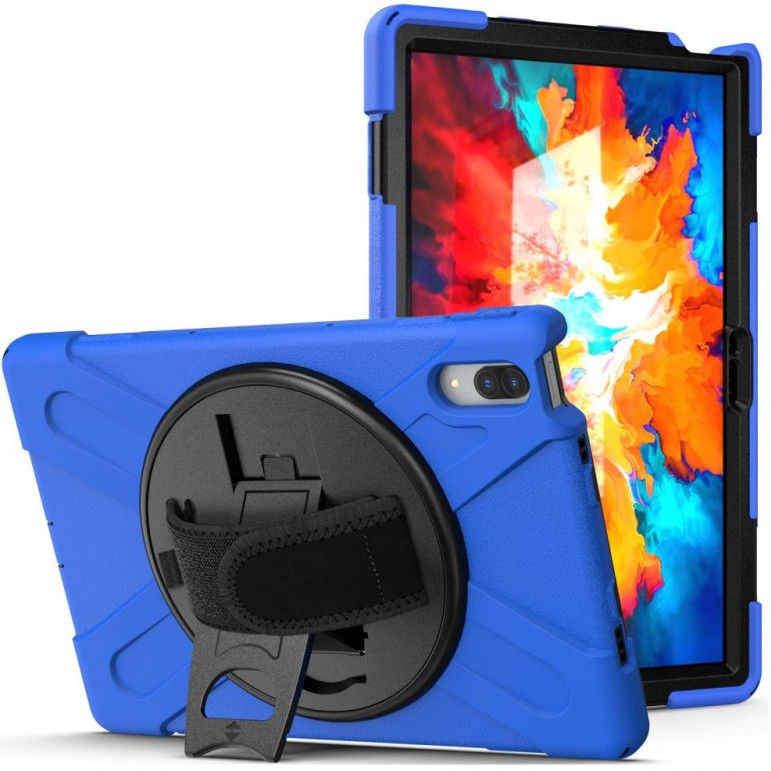 Lenovo Tab P11 Pro Hoes 360 Graden Kickstand Back Cover Blauw afbeelding 1