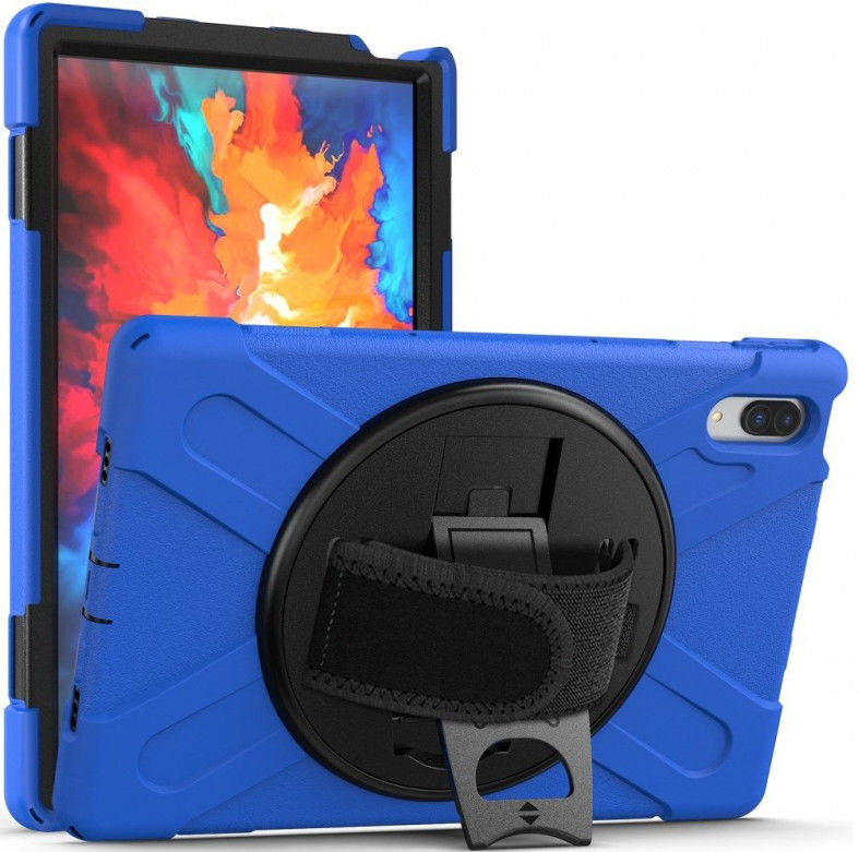 Lenovo Tab P11 Pro Hoes 360 Graden Kickstand Back Cover Blauw afbeelding 2