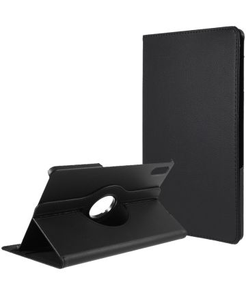 Lenovo Tab P11 Pro Hoes 360 Graden Draaibare Book Case Zwart Hoesjes