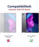 Lenovo Tab P11 Pro Hoes Tri-Fold Book Case Kunstleer Grijs