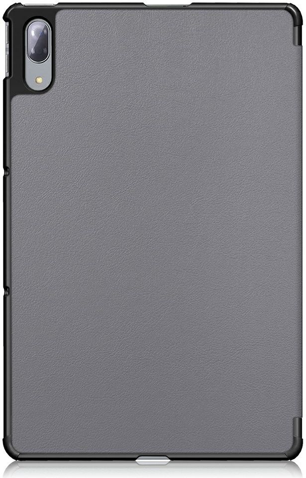 Lenovo Tab P11 Pro Hoes Tri-Fold Book Case Kunstleer Grijs afbeelding 2