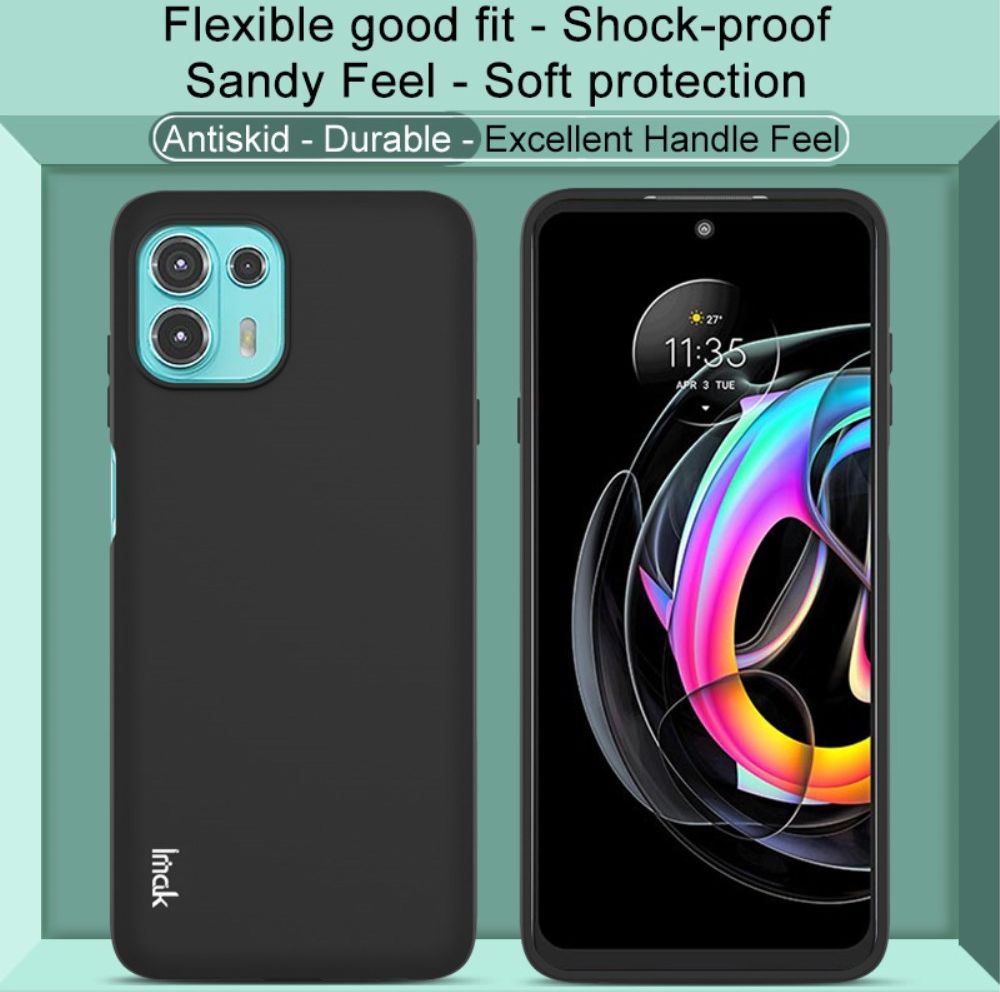 IMAK UC-3 Series Motorola Edge 20 Lite Hoesje Flexibel Dun TPU Zwart afbeelding 6