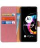 KHAZNEH Motorola Edge 20 Lite Hoesje Wallet Book Case Roze