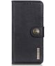 KHAZNEH Motorola Edge 20 Lite Hoesje Wallet Book Case Zwart