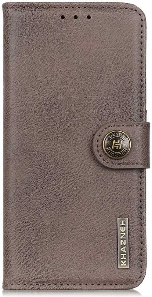 KHAZNEH Motorola Edge 20 Lite Hoesje Wallet Book Case Grijs afbeelding 2