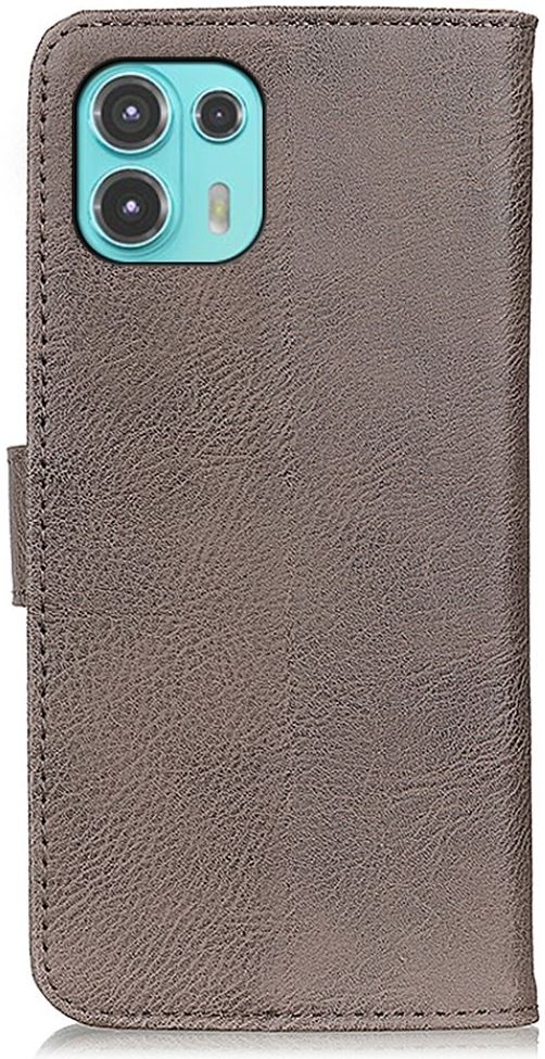 KHAZNEH Motorola Edge 20 Lite Hoesje Wallet Book Case Grijs afbeelding 8