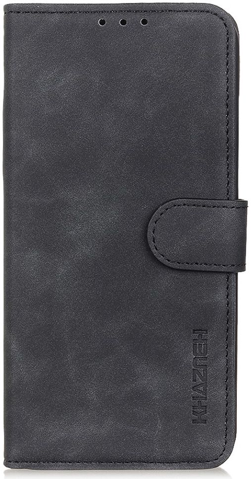 KHAZNEH Motorola Edge 20 Lite Hoesje Retro Wallet Book Case Zwart afbeelding 2