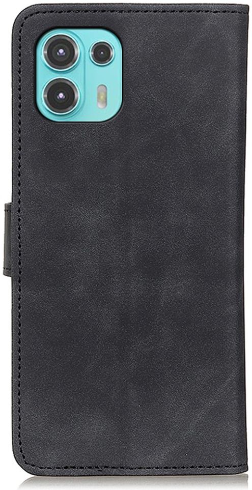 KHAZNEH Motorola Edge 20 Lite Hoesje Retro Wallet Book Case Zwart afbeelding 8