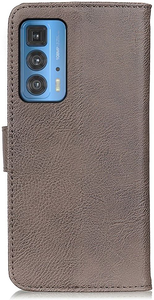 KHAZNEH Motorola Edge 20 Pro Hoesje Wallet Book Case Grijs afbeelding 7