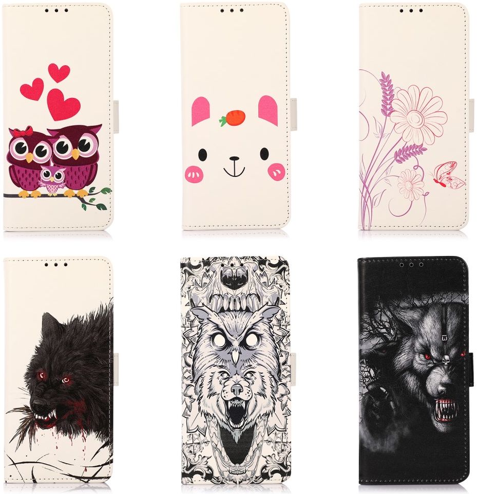 Motorola Edge 20 Pro Hoesje Portemonnee Book Case Uilen Print afbeelding 7