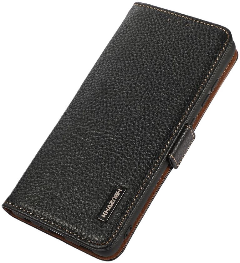 KHAZNEH Google Pixel 6 Hoesje RFID Wallet Book Case Echt Leer Zwart afbeelding 9
