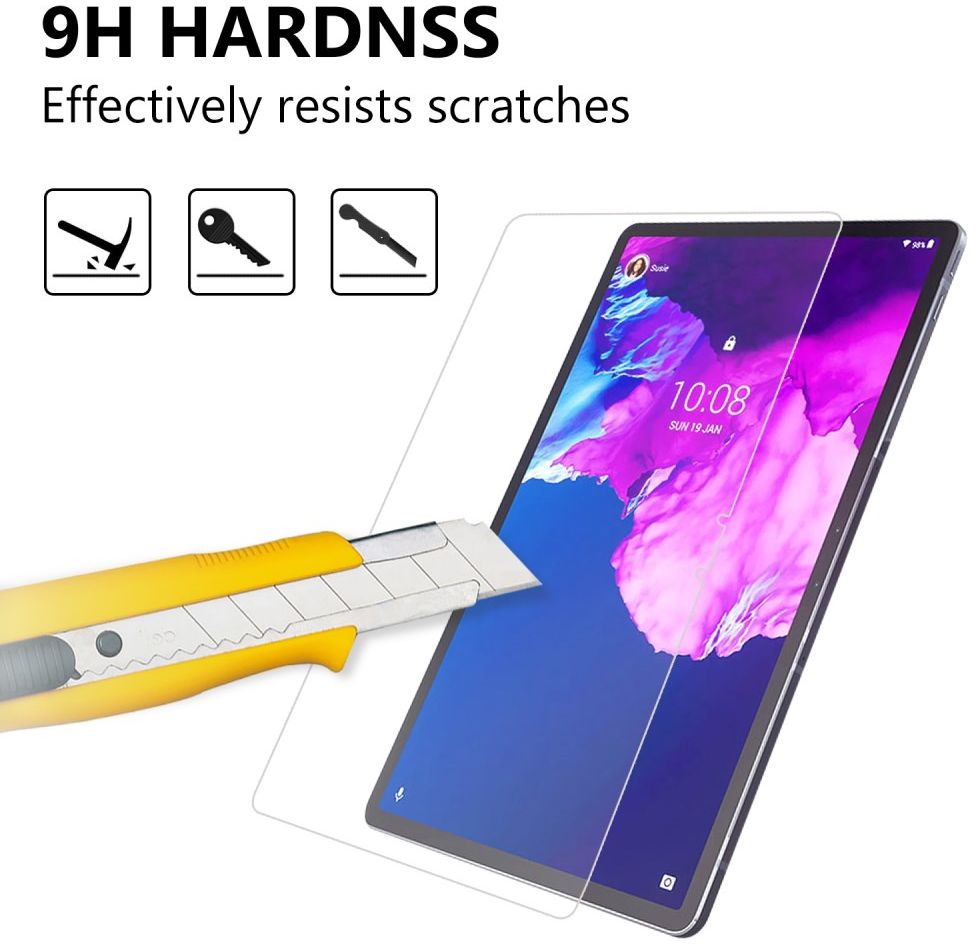 Lenovo Tab P11 Pro Screen Protector 9H Tempered Glass Volledig Dekkend afbeelding 5