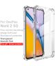 OnePlus Nord 2 5G Hoesje Dun TPU + Screen Protector Transparant