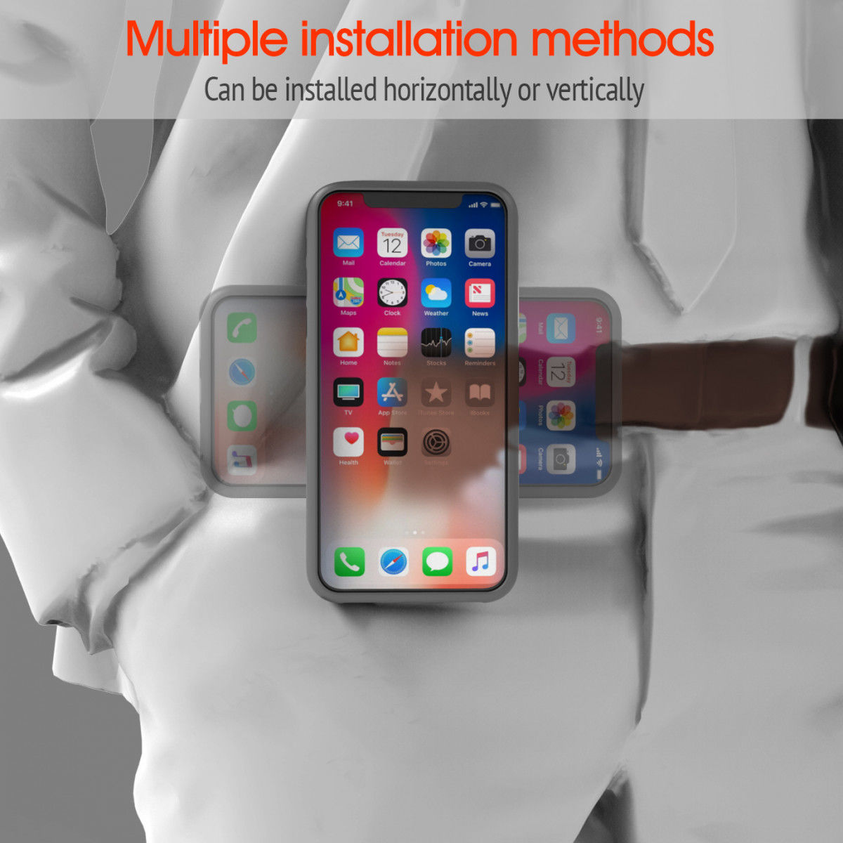 Universele Smartphone Belt Clip Telefoon Houder voor Riem Zwart afbeelding 2