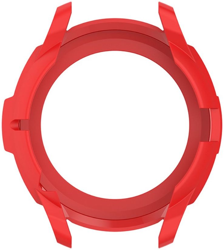 Samsung Galaxy Watch 4 Classic 46MM Hoesje TPU met Bezel Ring Rood afbeelding 7