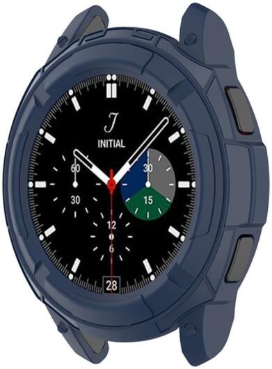 Samsung Galaxy Watch 4 Classic 42MM Hoesje - TPU met Bezel Ring - Blauw afbeelding 3
