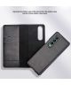 Samsung Galaxy Z Fold 3 Hoesje 2-in-1 Book Case en Back Cover Zwart
