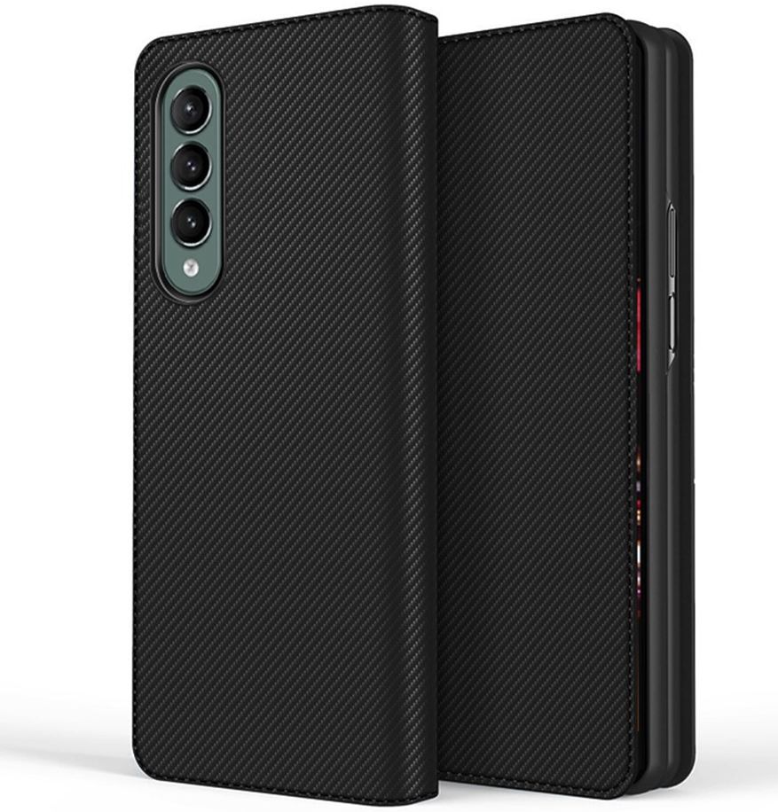 Samsung Galaxy Z Fold 3 Hoesje 2-in-1 Book Case en Back Cover Zwart afbeelding 1
