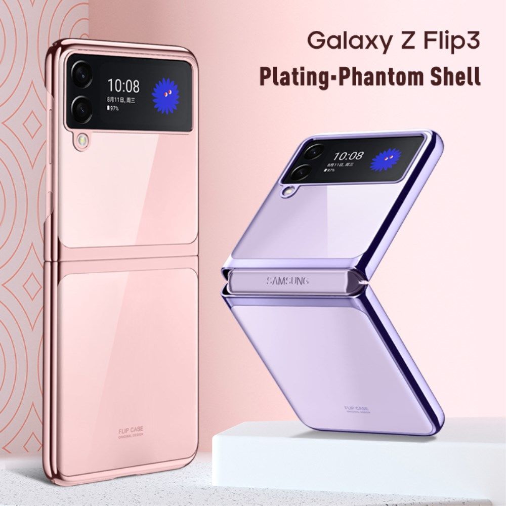 Samsung Galaxy Z Flip 3 Hoesje Hard Case Back Cover Transparant Groen afbeelding 12