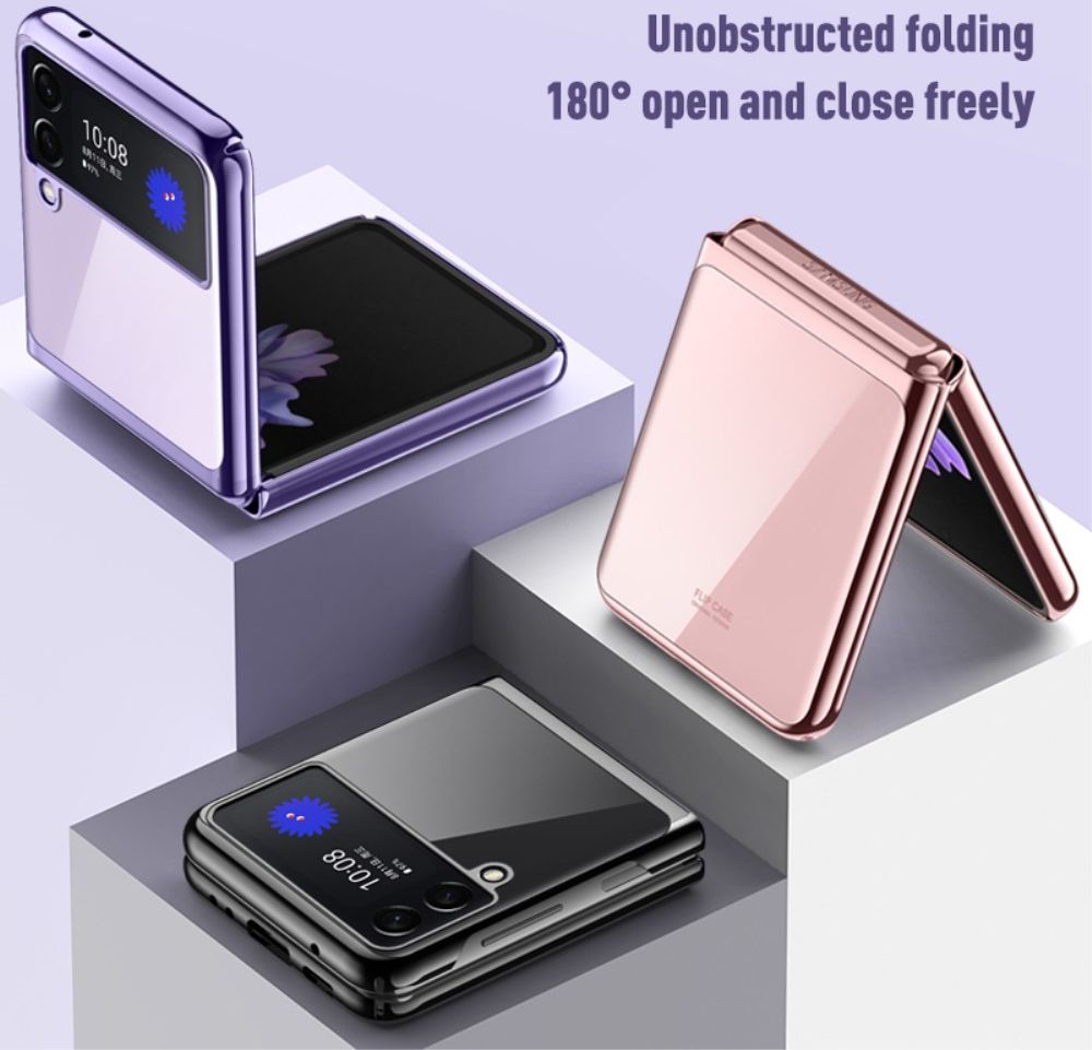 Samsung Galaxy Z Flip 3 Hoesje Hard Case Back Cover Transparant Groen afbeelding 8