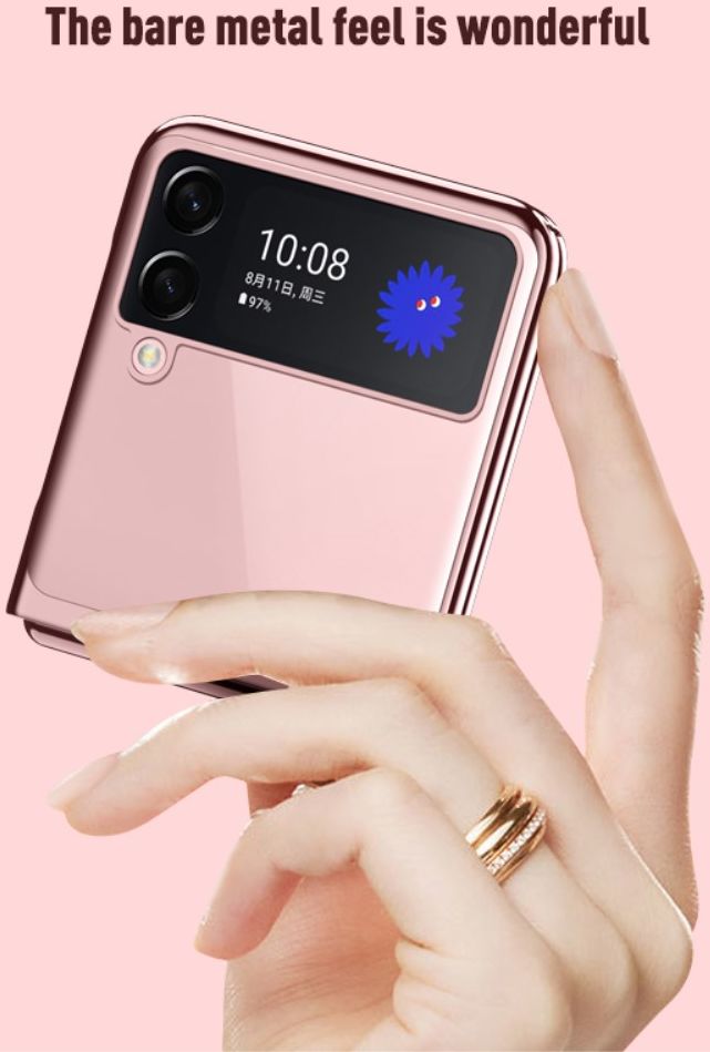 Samsung Galaxy Z Flip 3 Hoesje Hard Case Back Cover Transparant Groen afbeelding 9
