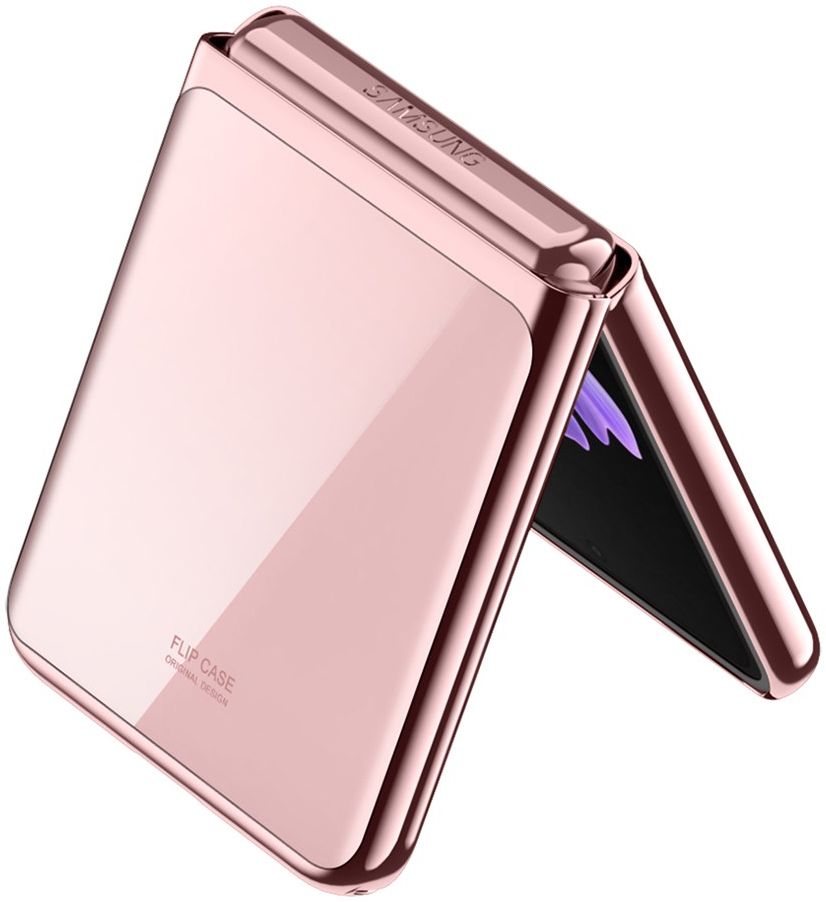 Samsung Galaxy Z Flip 3 Hoesje Hard Case Back Cover Transparant Groen afbeelding 5