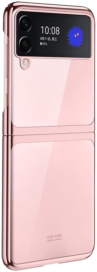 Samsung Galaxy Z Flip 3 Hoesje Hard Case Back Cover Transparant Groen afbeelding 4