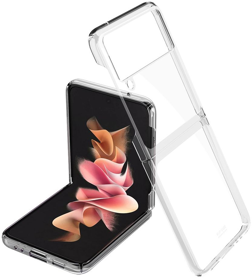 Samsung Galaxy Z Flip 3 Hoesje Hard Case Back Cover Transparant afbeelding 1