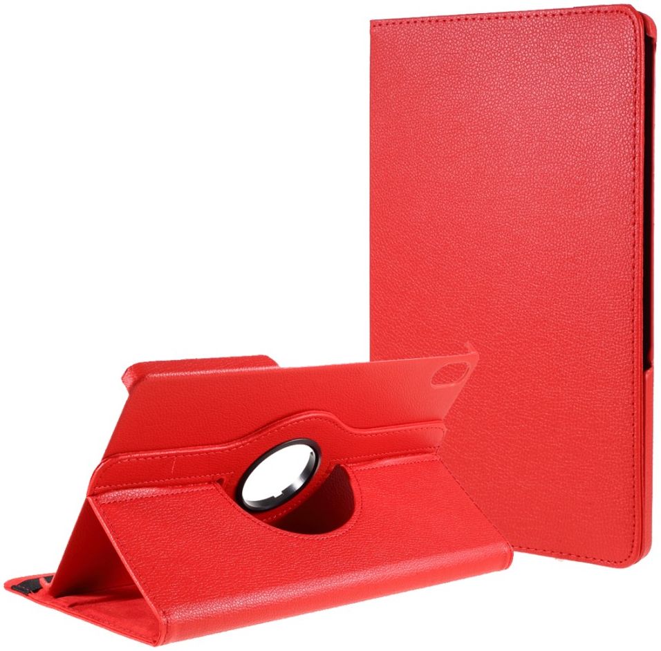 Lenovo Tab P11 / P11 Plus Hoes 360 Graden Book Case Kunstleer Rood afbeelding 1