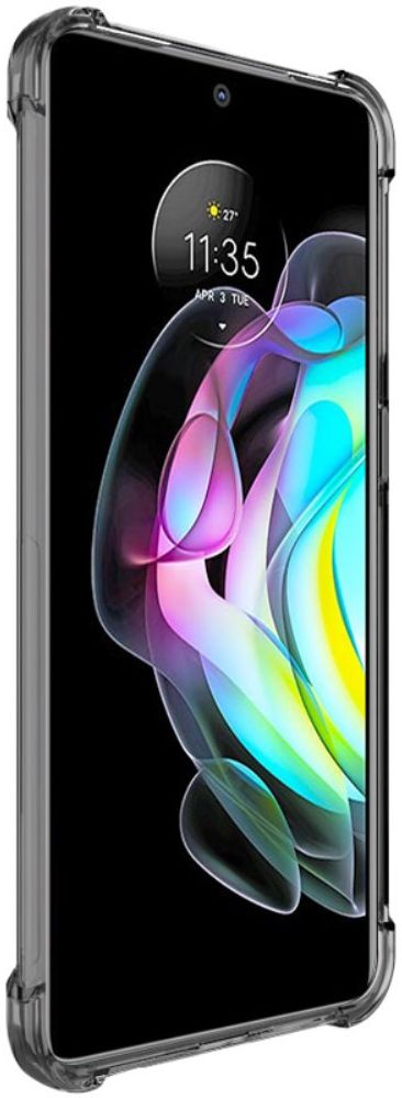 IMAK Motorola Edge 20 Hoesje + Screenprotector Transparant Zwart afbeelding 5